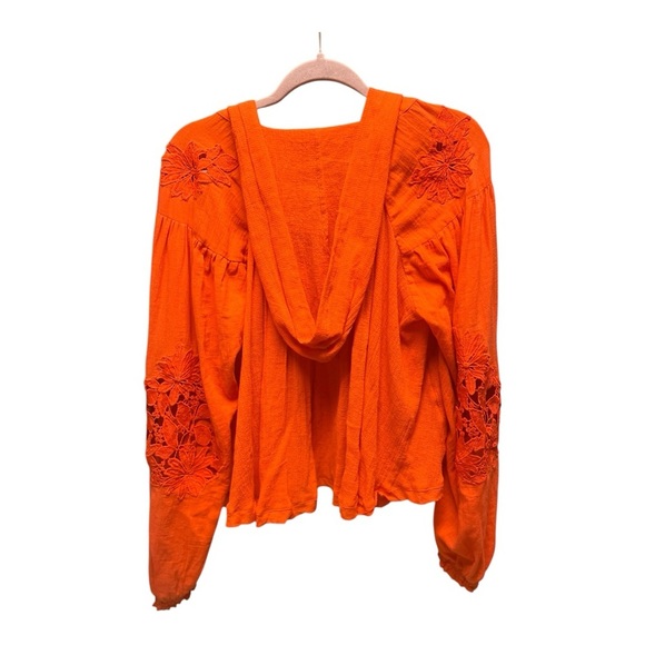 NWT Free‎ People Womens Tropical Summer Knit Blouse - Small (oversized) - Picture 6 of 11